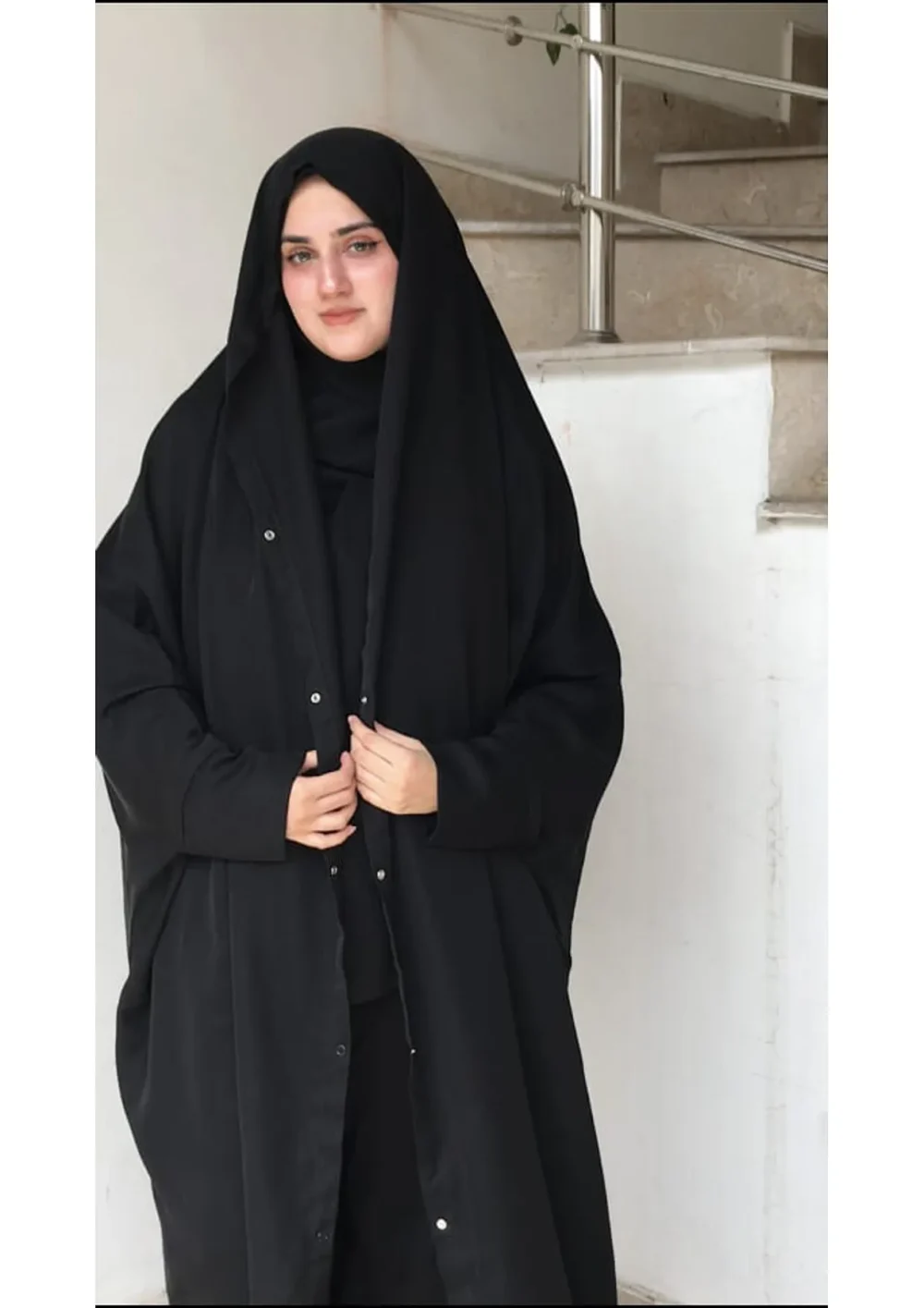 Iraqi Front Open Chadar Abaya – Nida Fabric - Image 4
