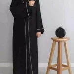 Stunning Gown-Style Arabic Abaya – Premium Nida Fabric | Front Open Design