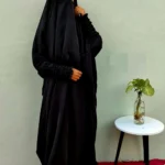 French Jilbab – Wool Peach Dual Georgette | Free Size